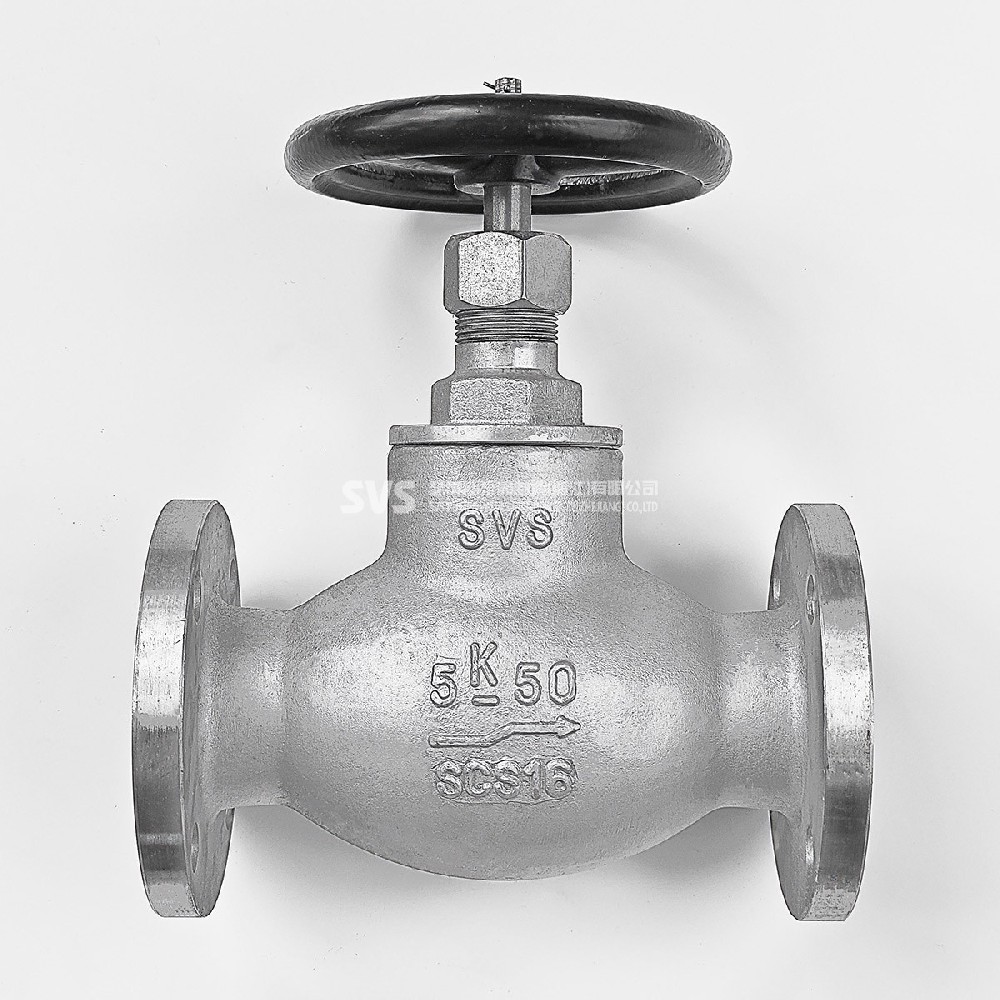 日标不锈钢直通法兰截止阀